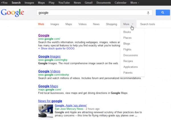 Une nouvelle interface pour Google?