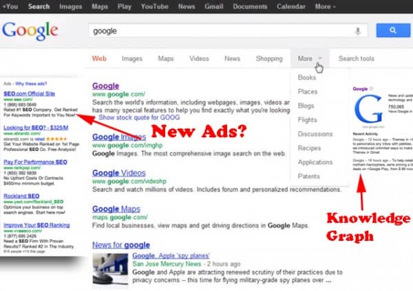 Une nouvelle interface pour Google?