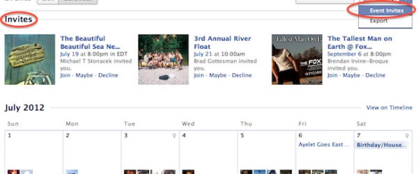 Amélioration du calendrier évènementiel Facebook