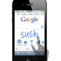 Ecrivez à la main vos requêtes sur Google