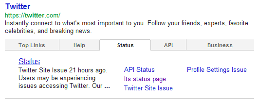 Google teste un tableau de "Mega Sitelinks"