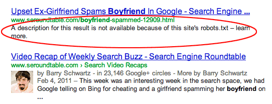 Les requêtes des sites préviennent lorsque GoogleBot est bloqué