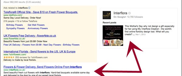 Google et ses mystères : le cas Interflora