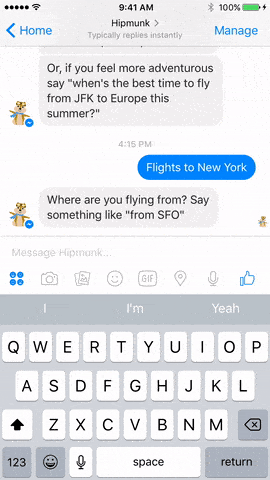 Chatbot sur Facebook Messenger