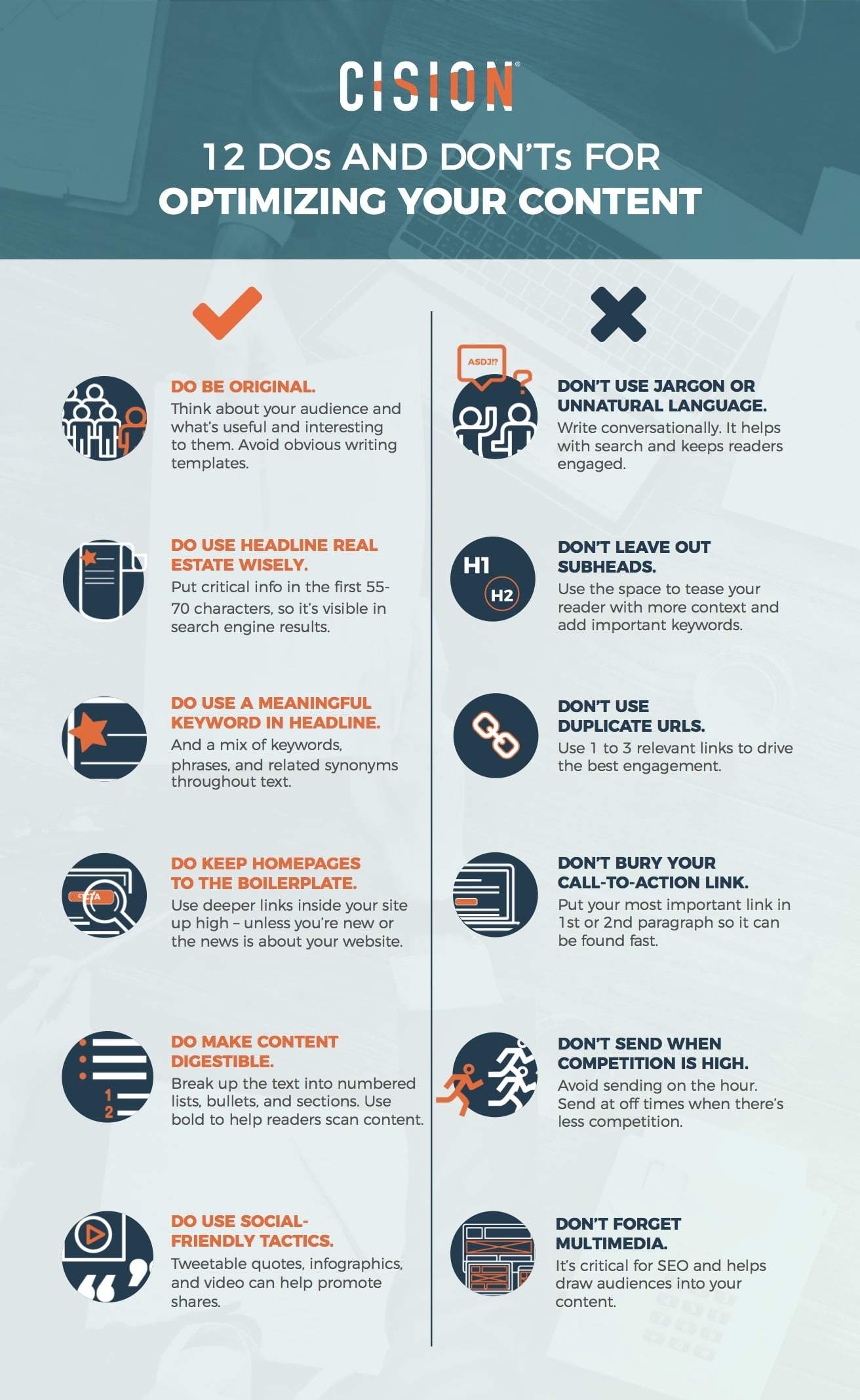 Infographie: 12 conseils pour optimiser vos contenus
